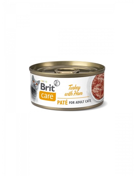 BRIT CARE CAT TURKEY PATE WITH HAM 70GR