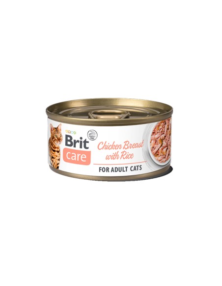 BRIT CARE CAT CHICKEN BREAST WITH RICE 70GR