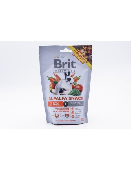 BRIT ANIMALS ALFALFA SNACK 100G