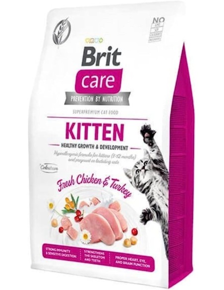 BRIT CARE CAT GF KITTEN 7KG (ROSA)