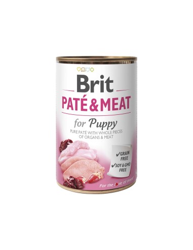 BRIT PATE & MEAT FOR PUPPY 400 GR