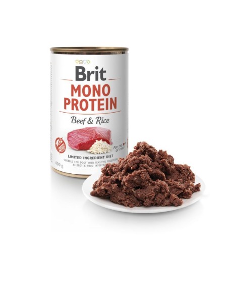 BRIT MONO PROTEIN BEEF RICE 400GR