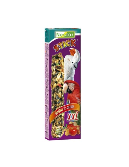 NESTOR STICK XXL CON FRUTAS Y NUECES LOROS GRANDES 150G(2UN)