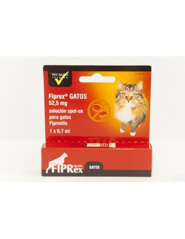 FIPREX GATOS  12*0.7 ml/52.5mg