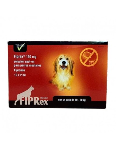 FIPREX PERRO M 12*2 ml/150mg