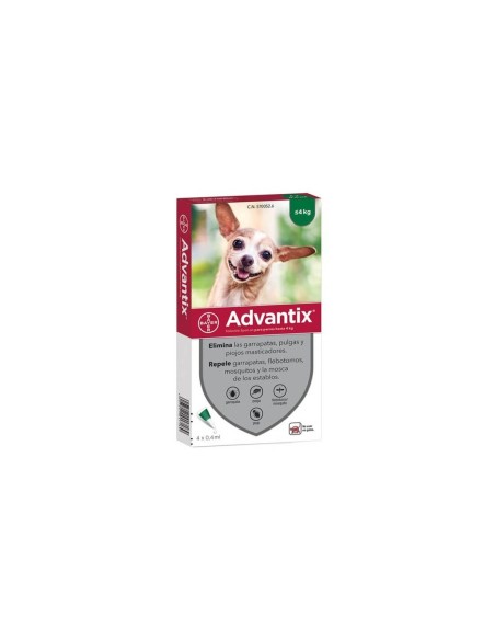 ADVANTIX hasta 4kg (4*0.4ml)