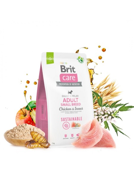 BRIT CARE SUSTAINABLE ADULT SMALL BREED 3KG