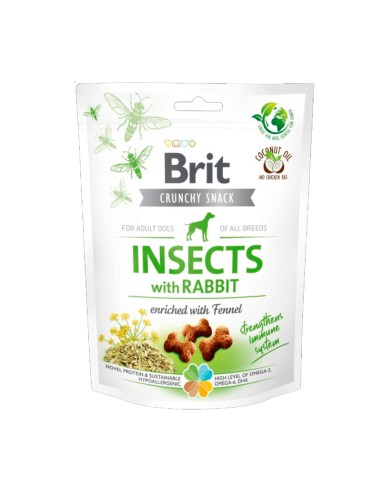 BRIT CARE CRUNCHY CRACKER INSECT RABBIT FENNEL 200GR