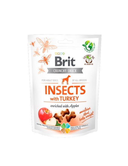 BRIT CARE CRUNCHY CRACKER INSECT TURKEY APPLE 200GR