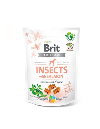 BRIT CARE CRUNCHY CRACKER INSECT SALMON THYME 200GR