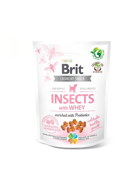 BRIT CARE CRUNCHY CRACKER INSECT WHEY PROBIOTICS 200GR