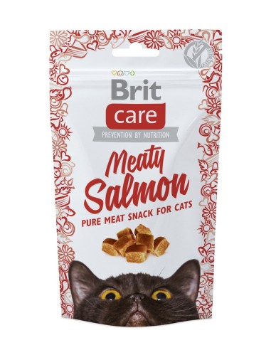 BRIT CARE CAT SNACK MEATY SALMON 50 GR