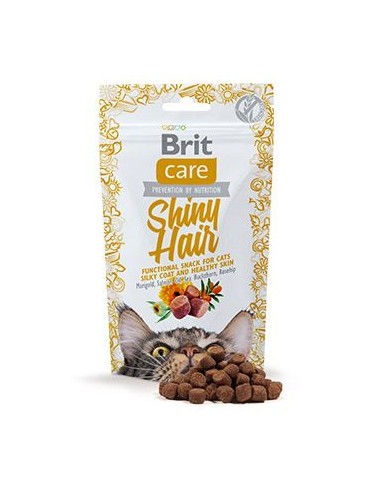 BRIT CARE CAT SNACK SHINY HAIR 50 GR