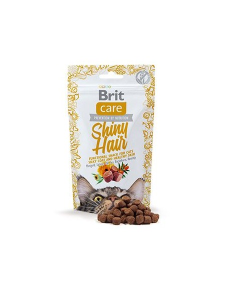 BRIT CARE CAT SNACK SHINY HAIR 50 GR