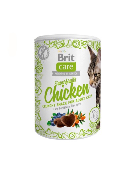 BRIT CARE CAT SNACK SUPERFRUITS CHICKEN 100 GR