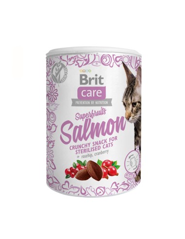 BRIT CARE CAT SNACK SUPERFRUITS SALMON STERILIZED 100 GR