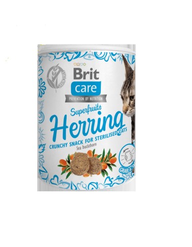 BRIT CARE CAT SNACK SUPERFRUITS HERRING STERILIZED 100 GR