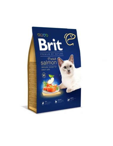 BRIT PREMIUM CAT BN ADULT SALMON 1.5 KG