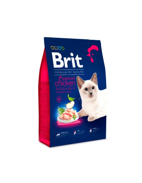 BRIT PREMIUM CAT BY NATURE STERILISED CHICKEN 8 KG