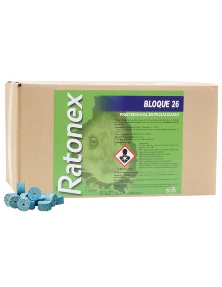 RATONEX BLOQUE 26 150GR (CAJA 60 BOLSAS)