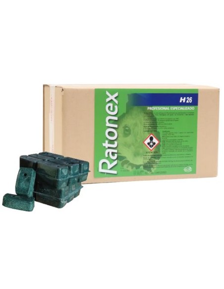 RATONEX H BLOQUE 20GR ESTUCHE 240GR (CAJA 14 ESTUCHES)