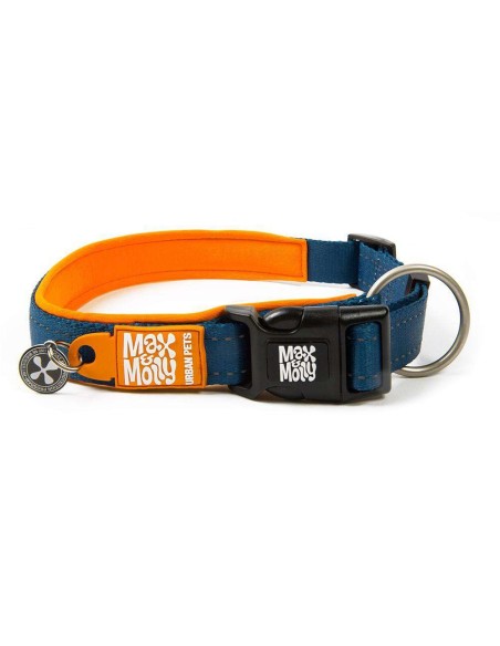 M&M COLLAR ID/SMART MATRIX L (2.5 cm. x 39/62 cm.) Naranja