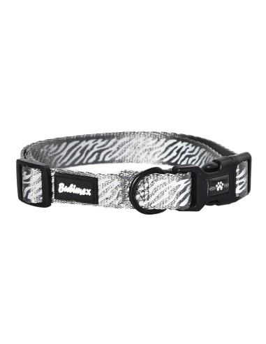 BBX COLLAR ANIMAL PRINT 15MM 30/45CM S GRIS