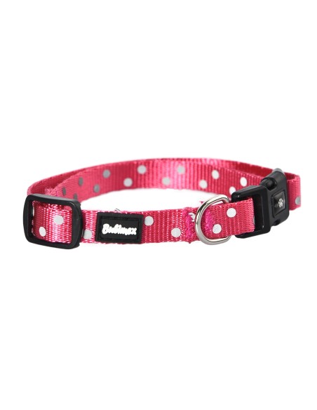 BBX COLLAR ANIMAL PRINT 25MM 40/65CM L FUCSIA