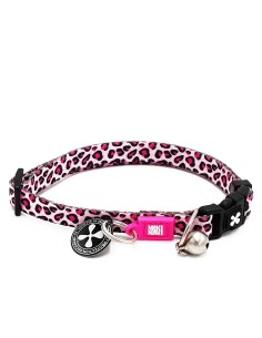 M&M COLLAR CAT Leopard Pink (1.0 cm. x 22x35 cm.)