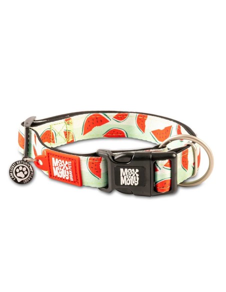 M&M COLLAR ID/SMART Watermelon M (2.0 cm. x 34/55 cm.)