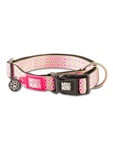 M&M COLLAR ID/SMART Retro Pink S (1.5 cm. x 28/45 cm.)
