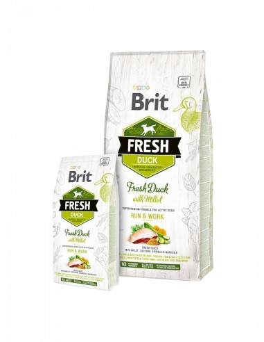 BRIT FRESH DUCK & MILLET ACTIVE RUN WORK 12KG