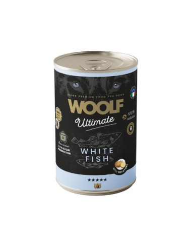 Woolf Ultimate Húmedo Perro - Pescado Blanco 400gr