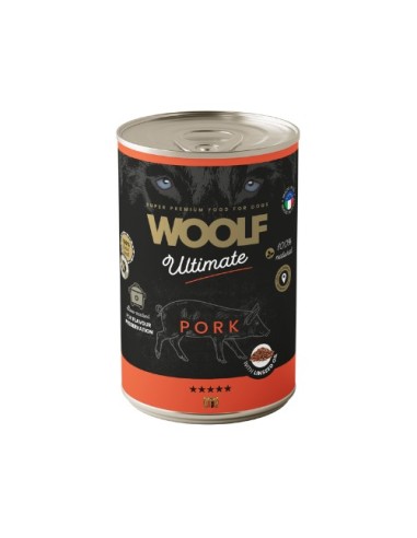 Woolf Ultimate Húmedo Perro - Cerdo 400gr