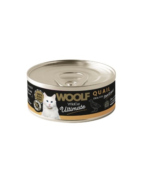 Woolf Ultimate Húmedo Gato Adulto - Esterilizado Codorniz 85gr