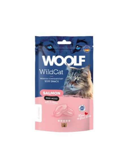 WOOLF WILDCAT SNACK SEMIHUMEDO SALMON 50GR