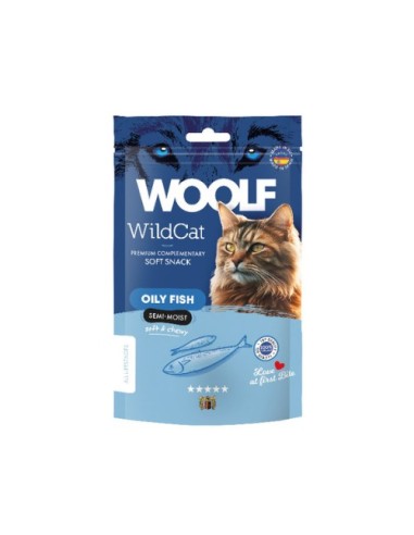 WOOLF WILDCAT SNACK SEMIHUMEDO PESCADO 50GR