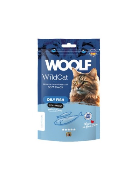 WOOLF WILDCAT SNACK SEMIHUMEDO PESCADO 50GR