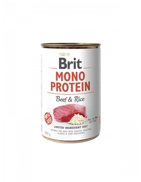 BRIT MONO PROTEIN BEEF RICE 400GR