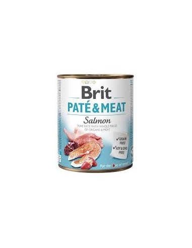 BRIT PATE & MEAT SALMON 800 GR