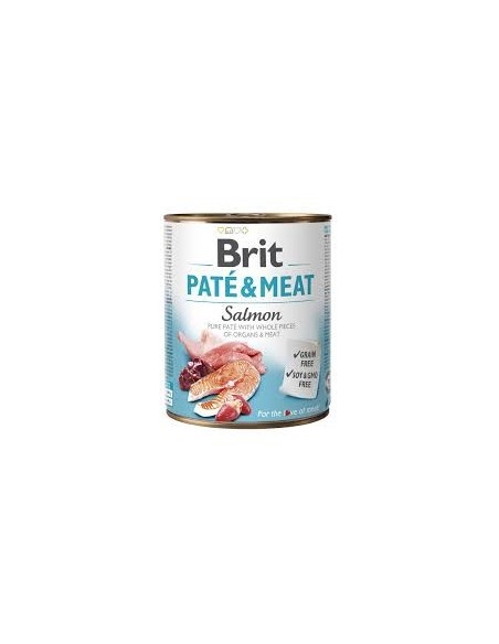 BRIT PATE & MEAT SALMON 800 GR