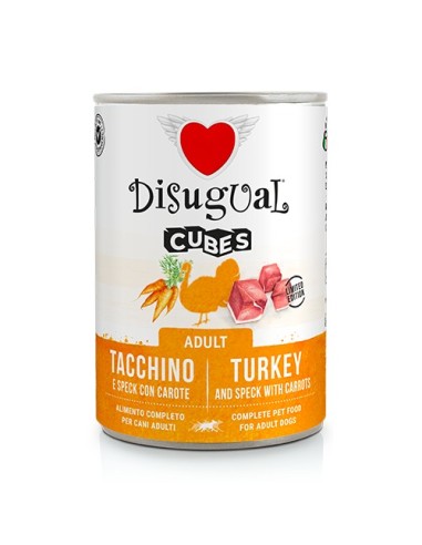 DISUGUAL DOG CUBES TURKEY SPECK CARROTS 400 GR