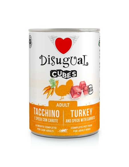 DISUGUAL DOG CUBES TURKEY SPECK CARROTS 400 GR