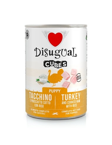 DISUGUAL DOG CUBES PUPPY TURKEY HAM RICE 400 GR