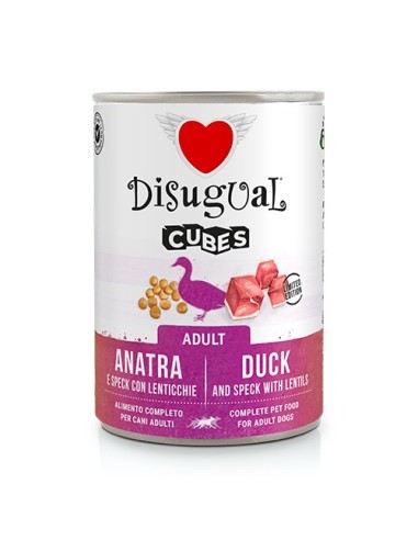DISUGUAL DOG CUBES DUCK SPECK LENTILS 400 GR