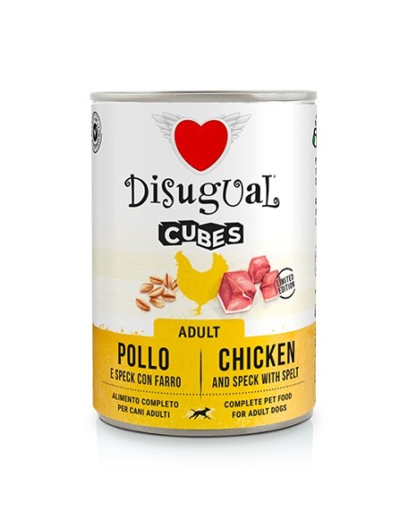 DISUGUAL DOG CUBES CHICKEN SPECK SPELT 400 GR