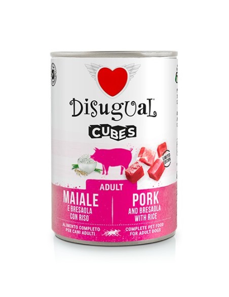 DISUGUAL DOG CUBES PORK BRESAOLA RICE 400 GR