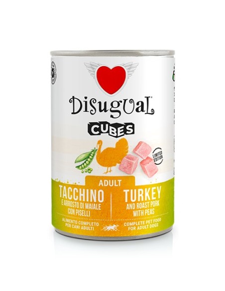DISUGUAL DOG CUBES TURKEY AND ROAST PORK PEAS 400 GR