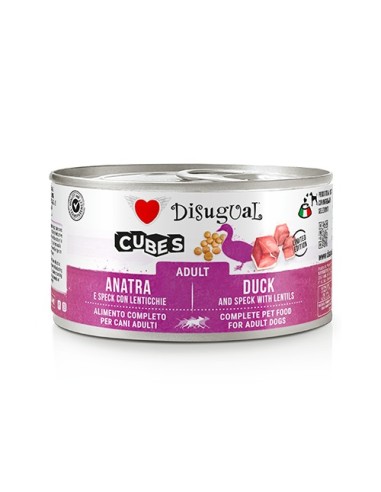 DISUGUAL DOG CUBES DUCK SPECK LENTILS 150 GR