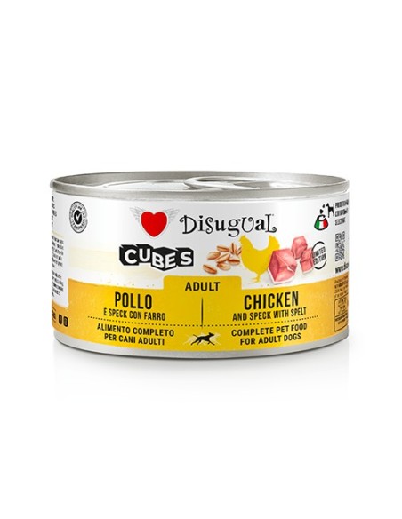 DISUGUAL DOG CUBES CHICKEN SPECK SPELT 150 GR